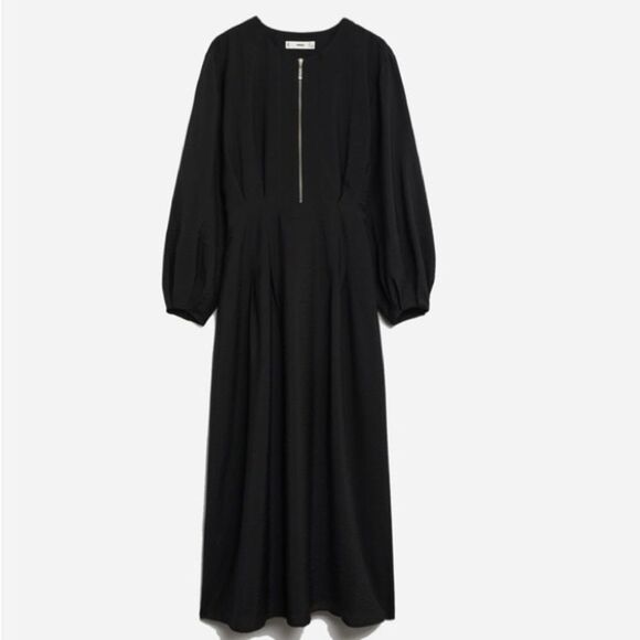 Mango Flowy Modal Dress New - Picture 3 of 6